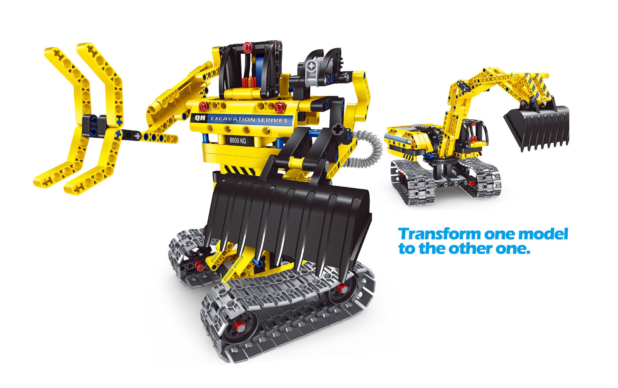 Building Blocks Bricks Construction Truck Kit STEM Toy (Excavator), 301pcs