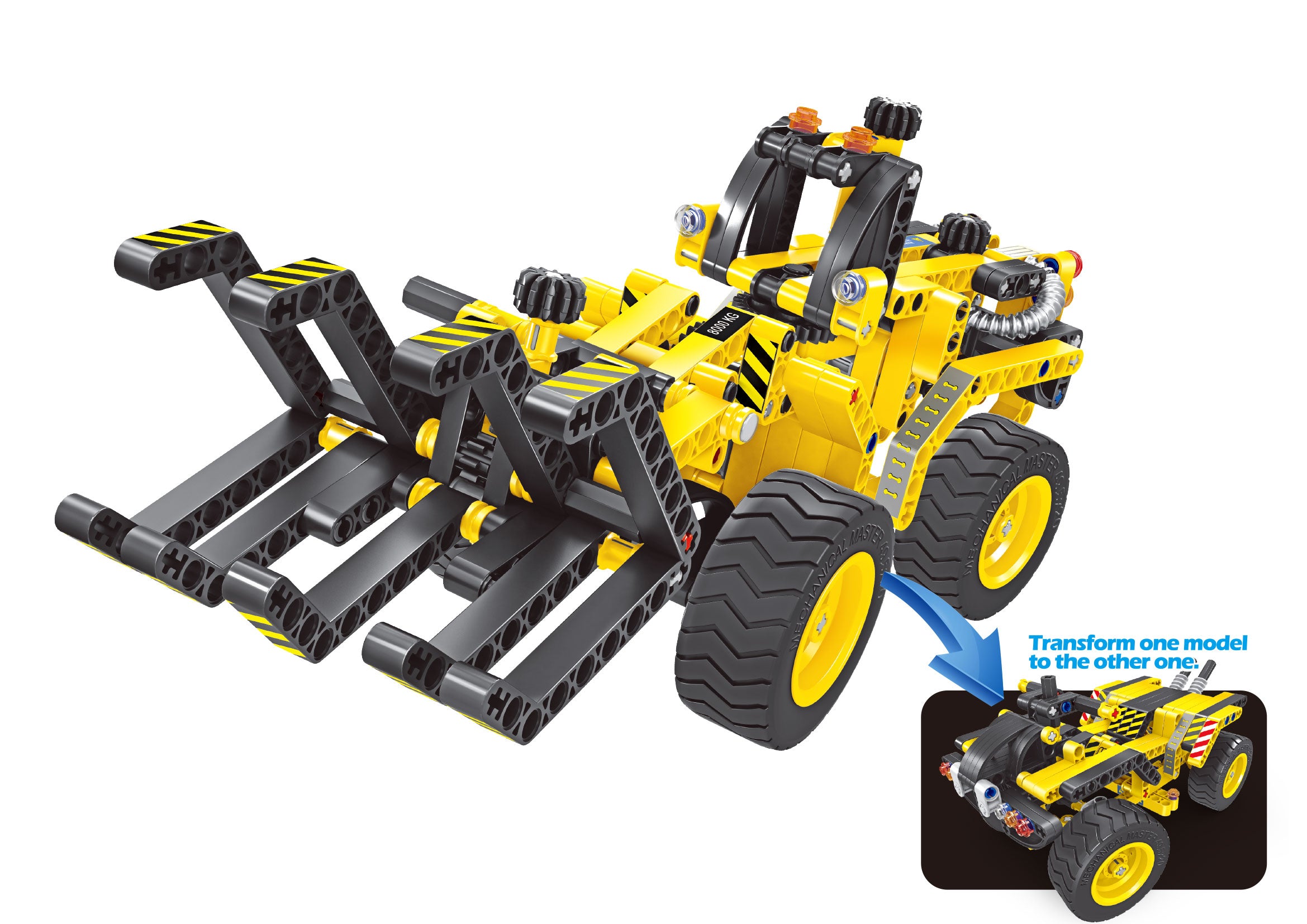 Building Blocks Bricks Construction Kit STEM Toy (Bulldozer), 301pcs