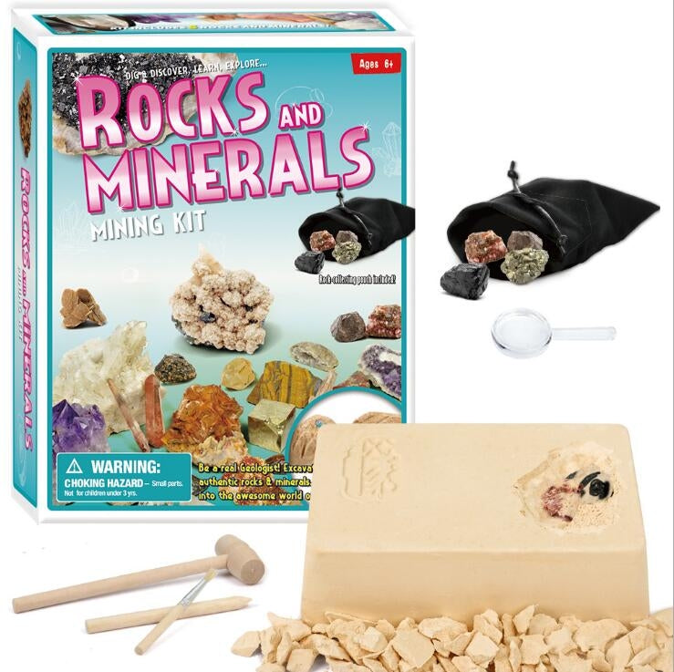 Gem Digging Kit, Rocks, Minerals Escavation Toys