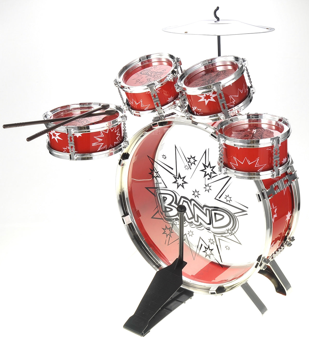 Musical Instrument Drum Playset (Red)