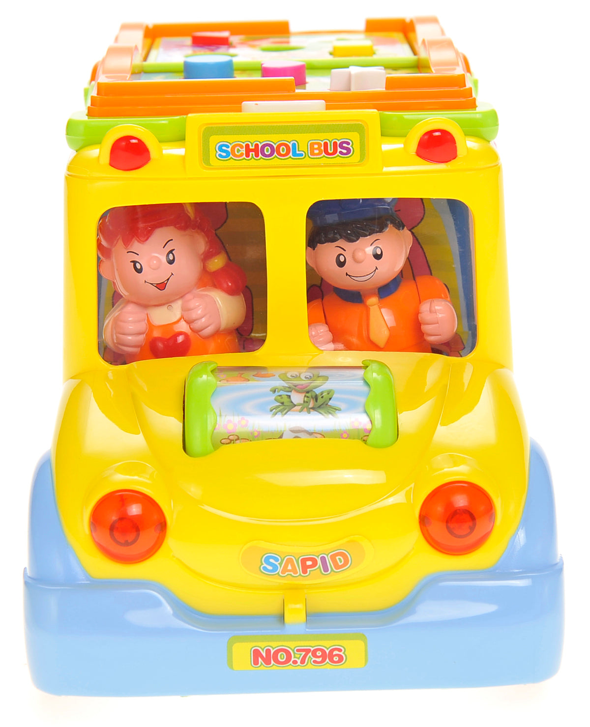 Interactive School Bus Toy With Flashing Lights & Sounds