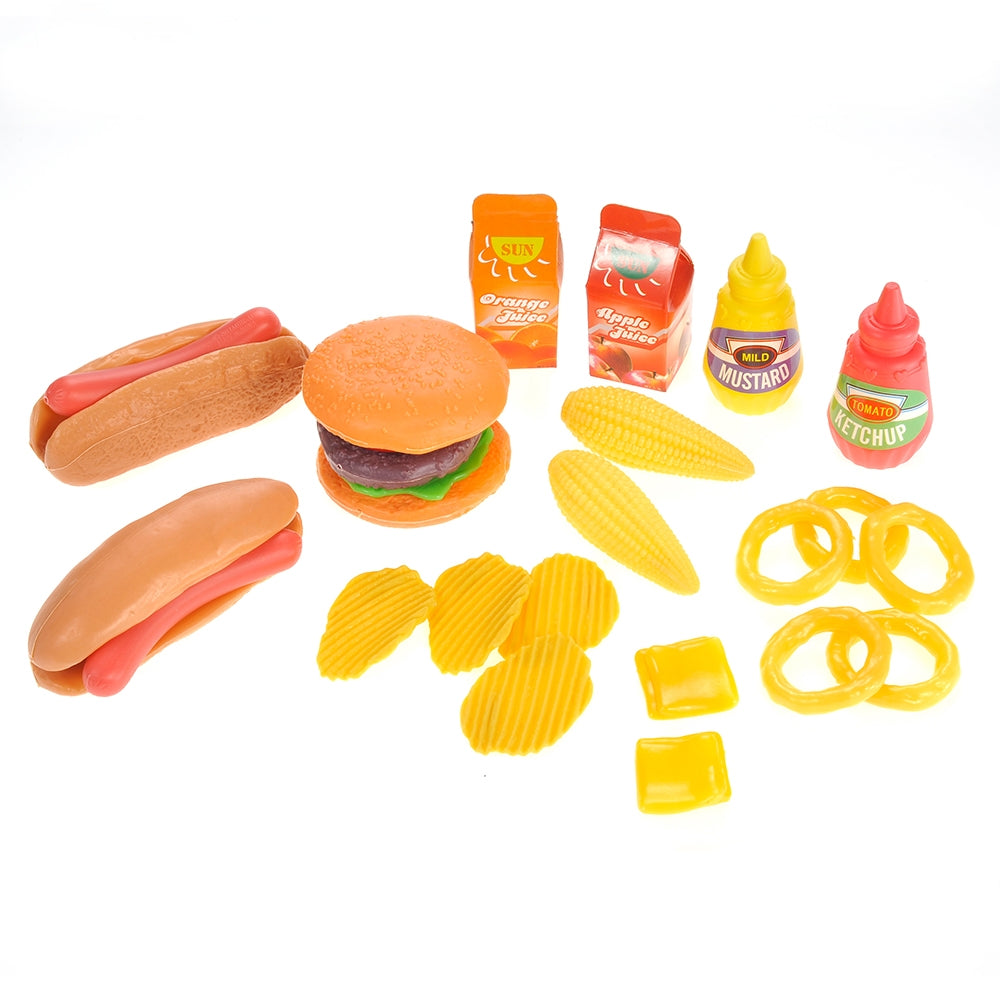 Burger & Hot Dog Fast Food Cooking Play Set