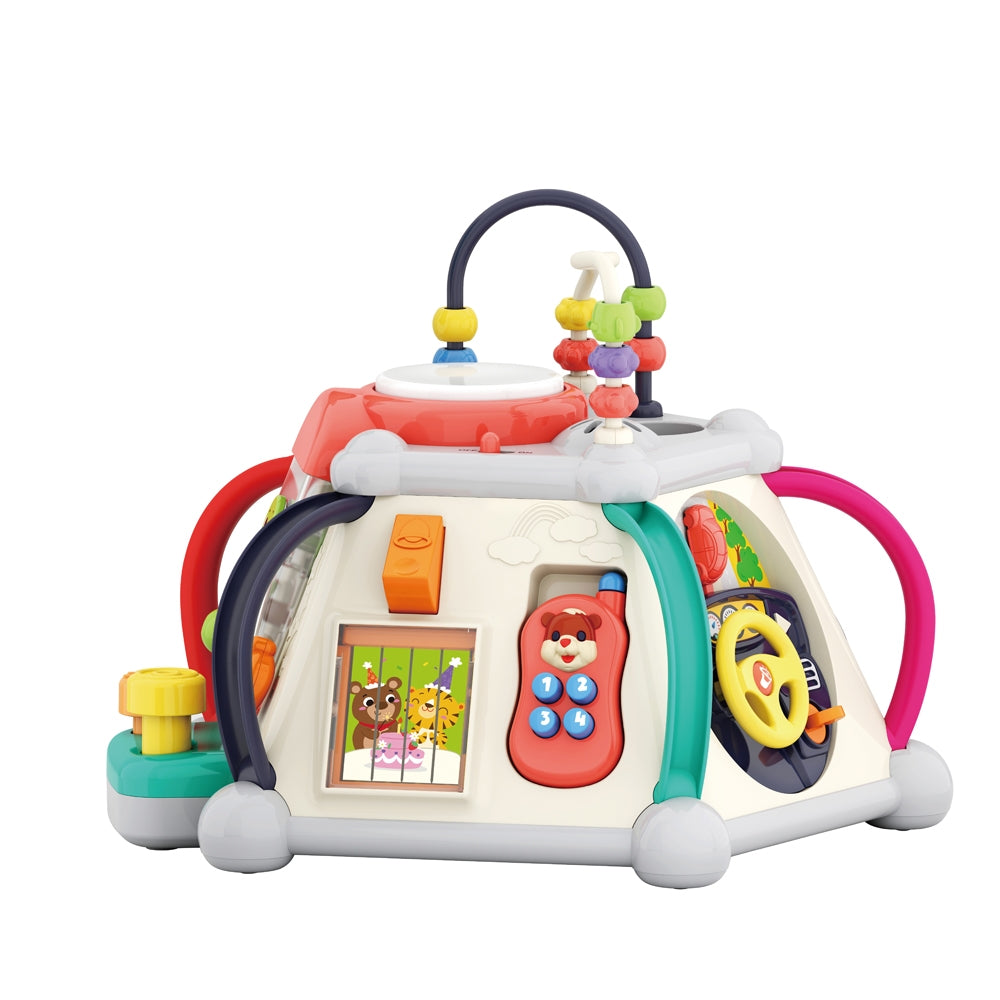 Musical Activity Cube Play Center With Lights