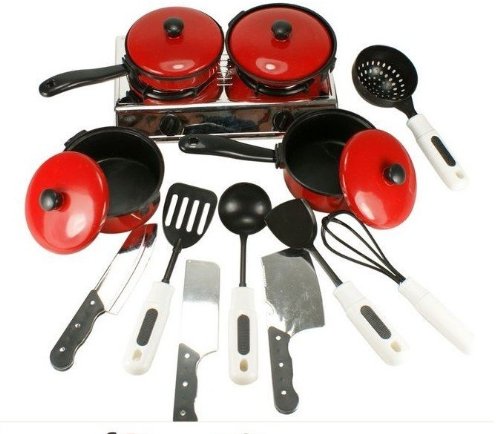 Mini Plastic Kids Cookware Kitchen Set