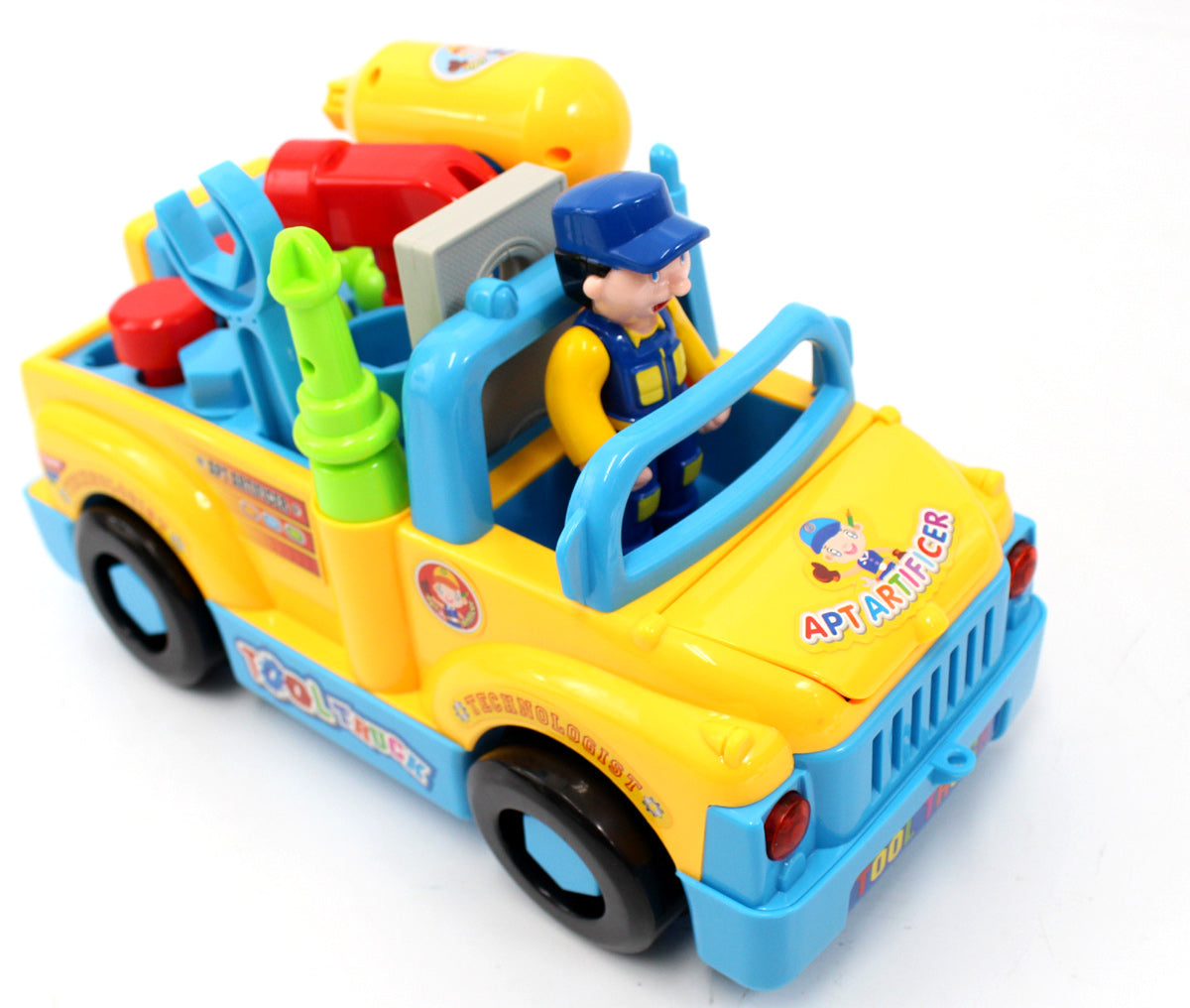 Multifunctional Take Apart Toy Tool Truck With Electric Drill And Tools For Kids