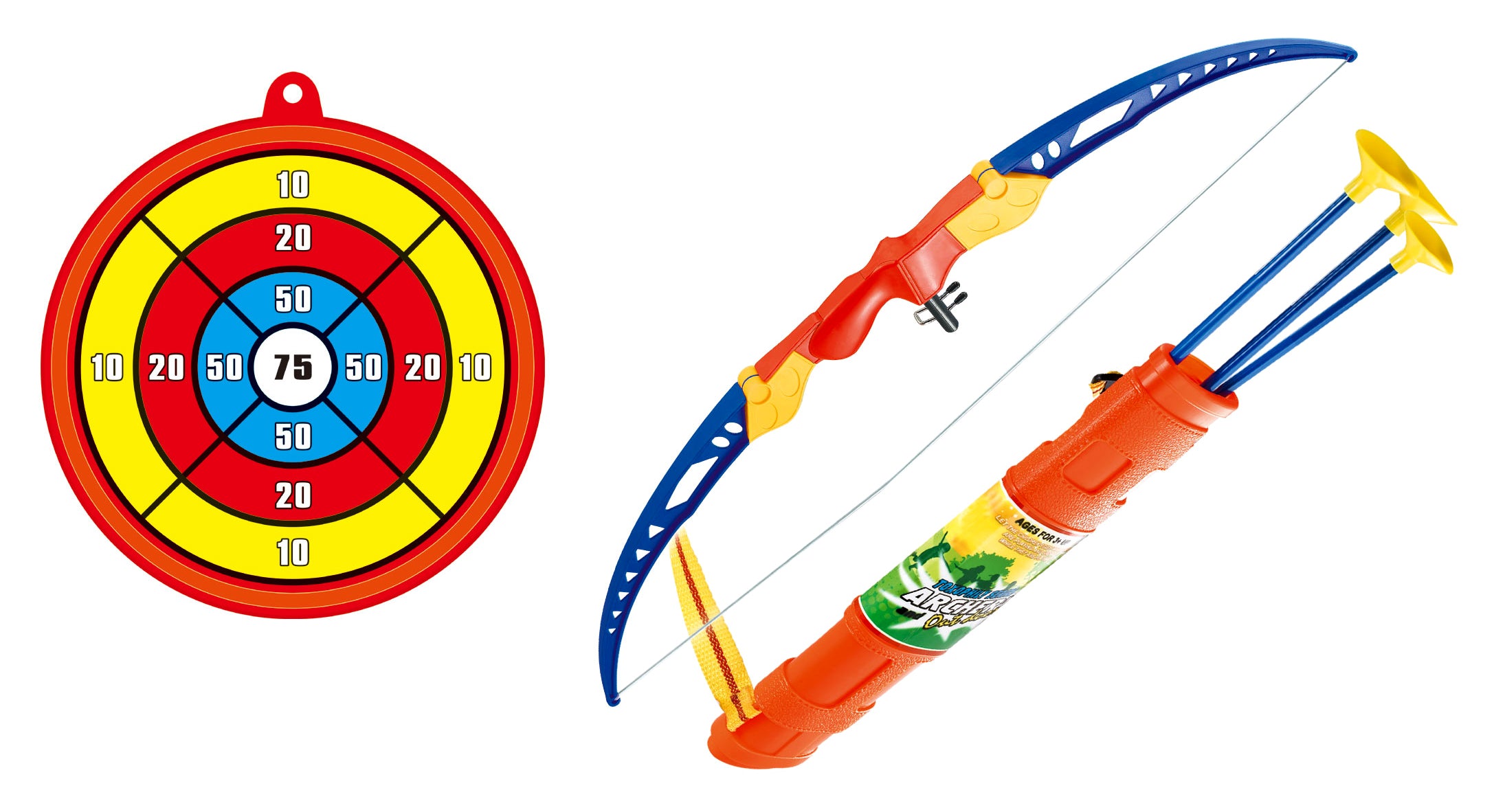 Kids Archery Bow And Arrow Toy Set With Target