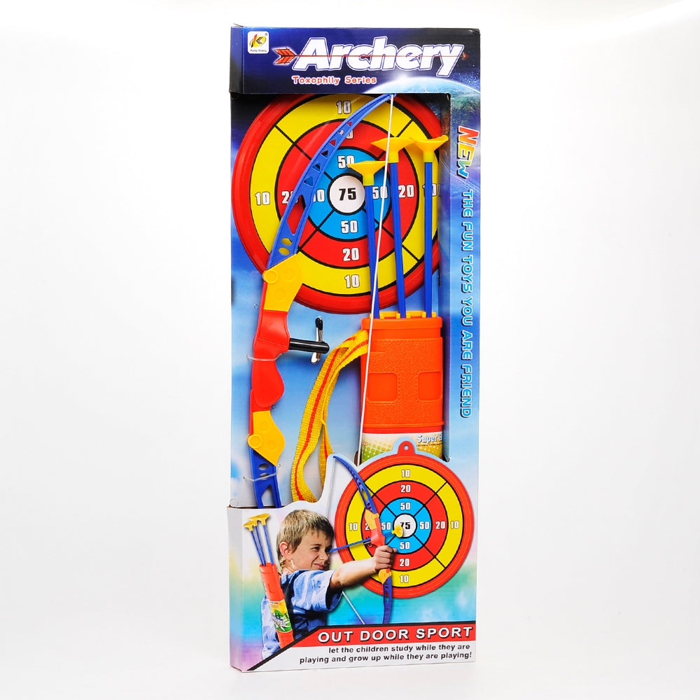 Kids Archery Bow And Arrow Toy Set With Target