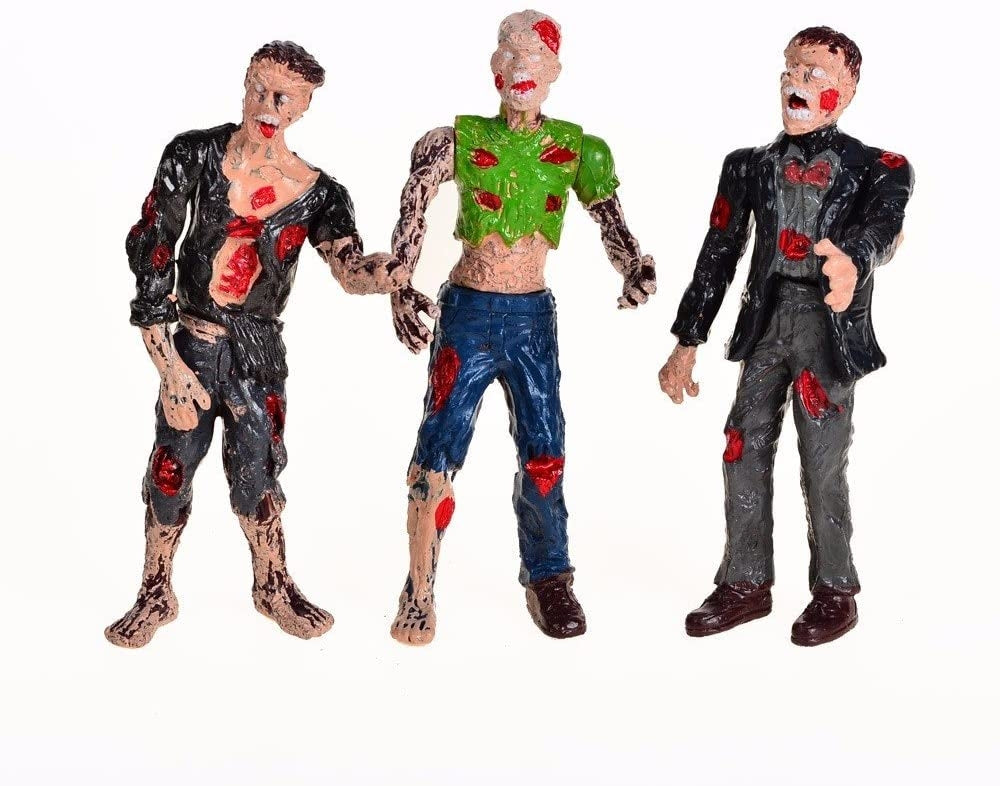 Zombie Action Figures With Movable Joins (Pack Of 6)