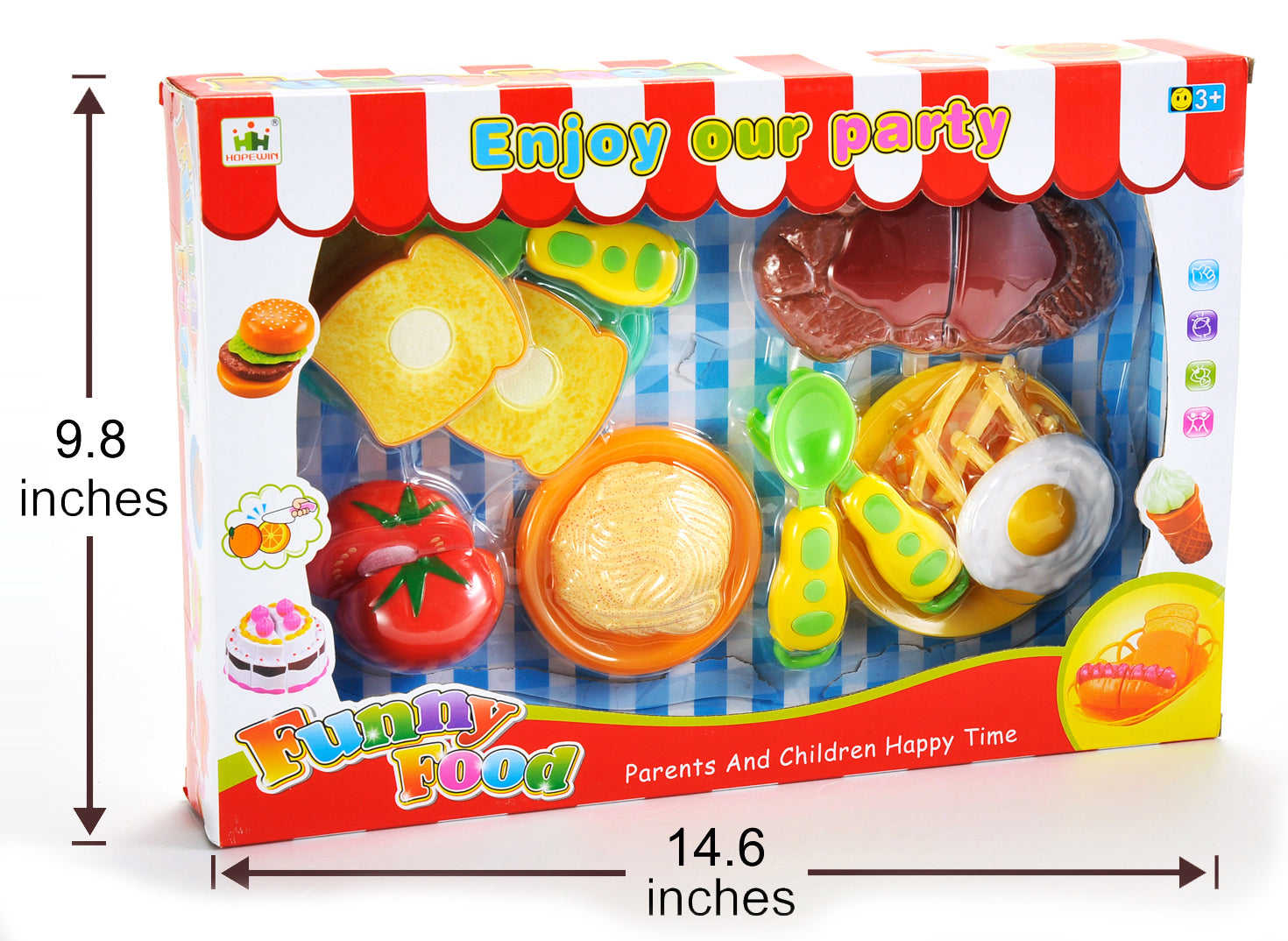 Kitchen Fun Steak And Egg Dinner Cutting Food Playset