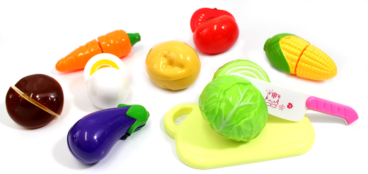 Kitchen Fun Cutting Vegetables Food Playset