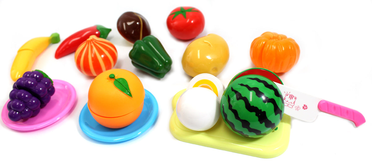 Kitchen Fun Cutting Fruits & Vegetables Food Playset