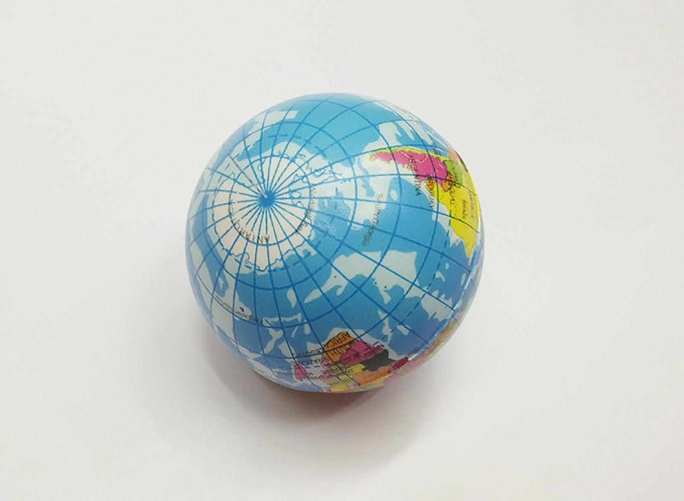 Mini Planet Earth Soft Foam Stress Balls (24 Balls Per Box)