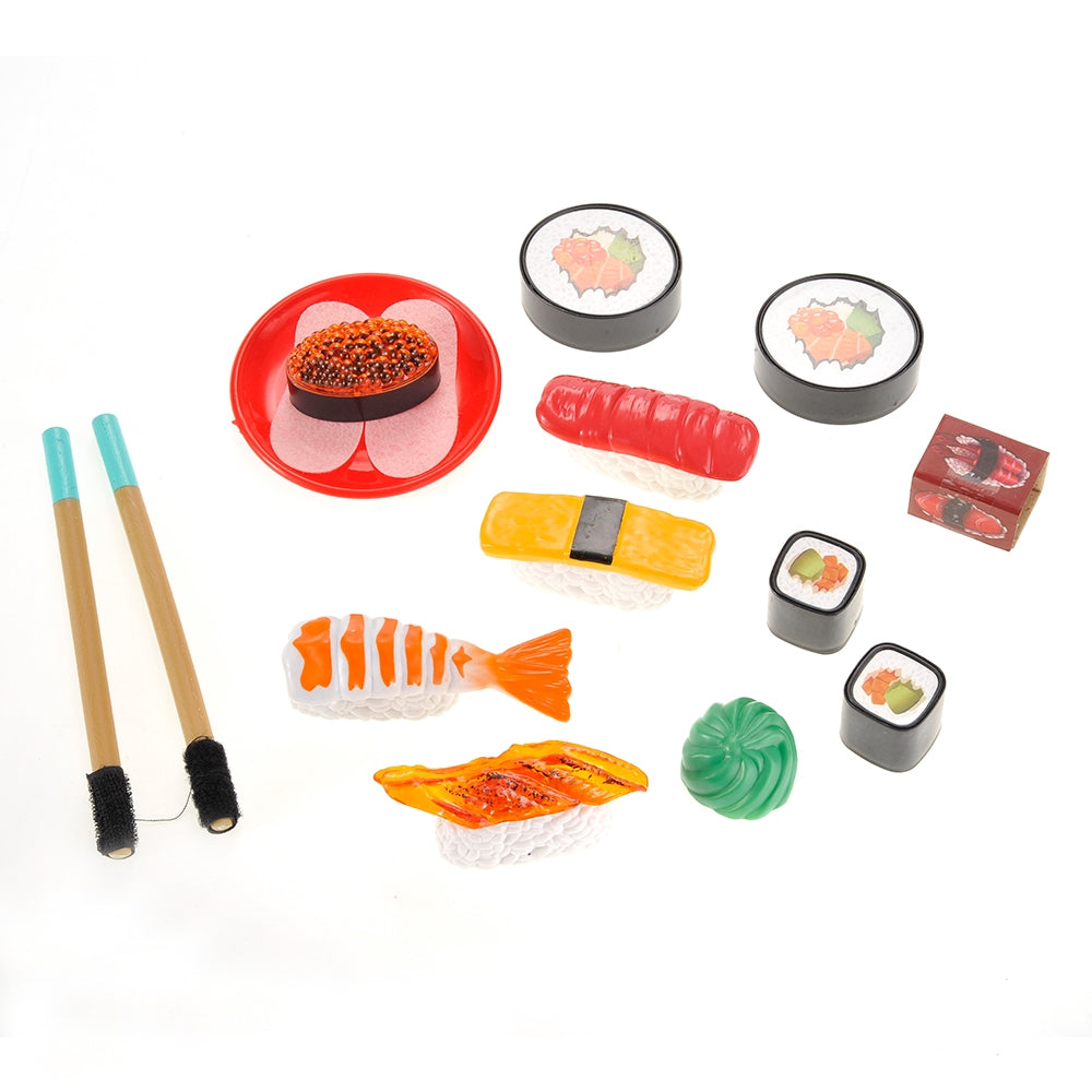 Japanese Sushi Dinner Bento Box Pretend Play Cutting Food Set 21pcs