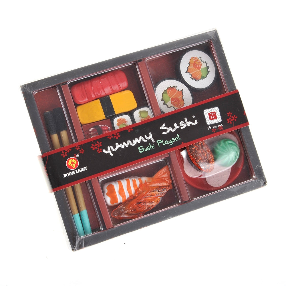 Japanese Sushi Dinner Bento Box Pretend Play Cutting Food Set 21pcs