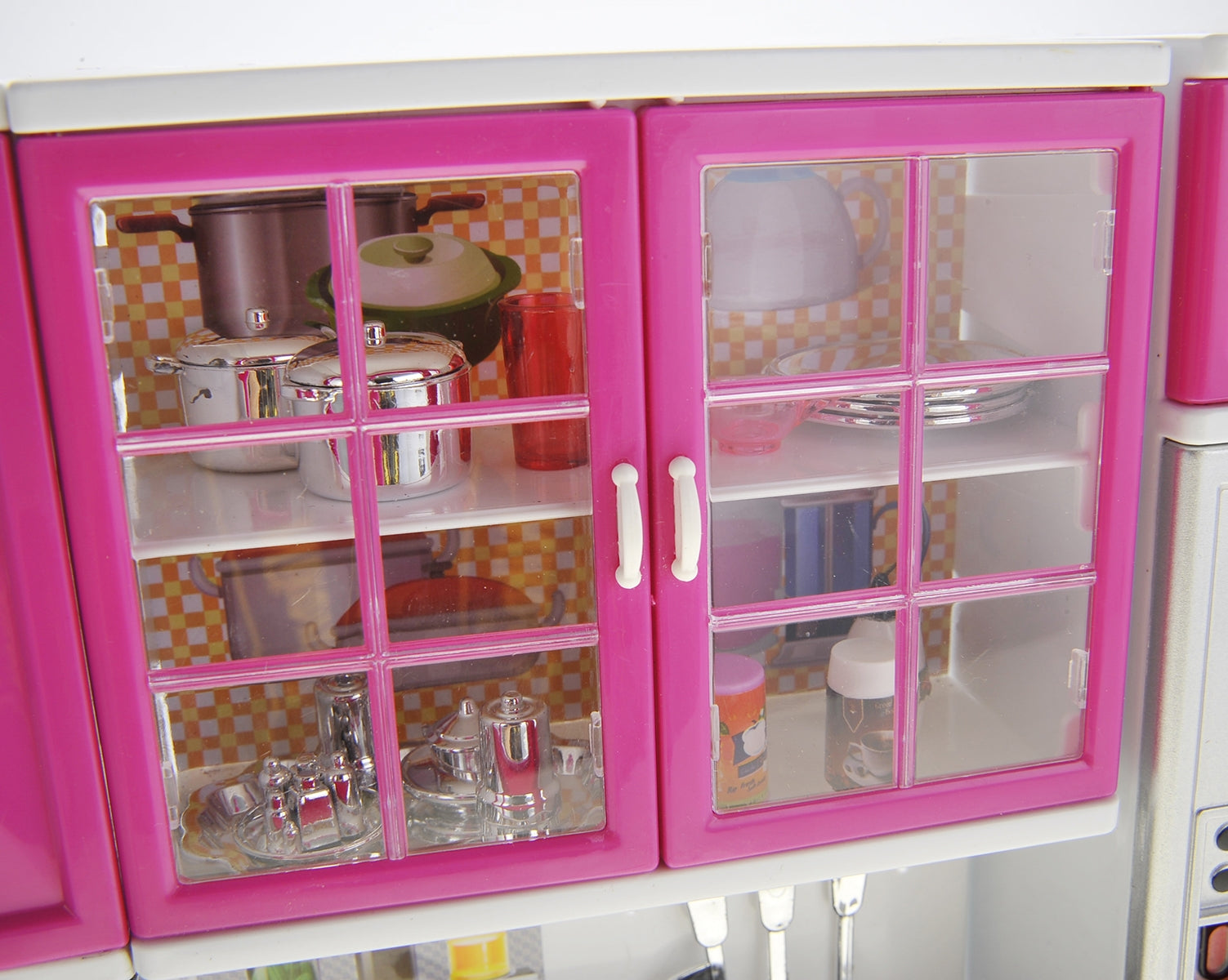 My Modern Kitchen Full Deluxe Kit Battery Operated Kitchen Playset : Refrigerator, Stove, Sink, Microwave