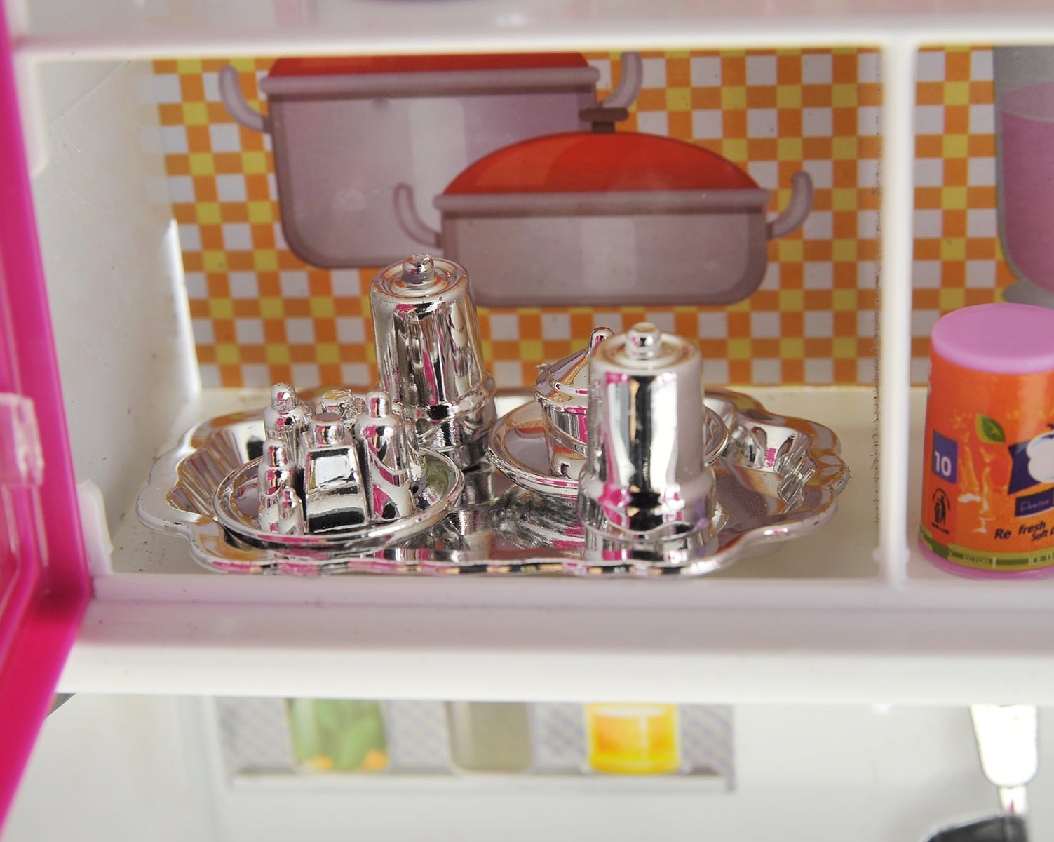 My Modern Kitchen Full Deluxe Kit Battery Operated Kitchen Playset : Refrigerator, Stove, Sink, Microwave