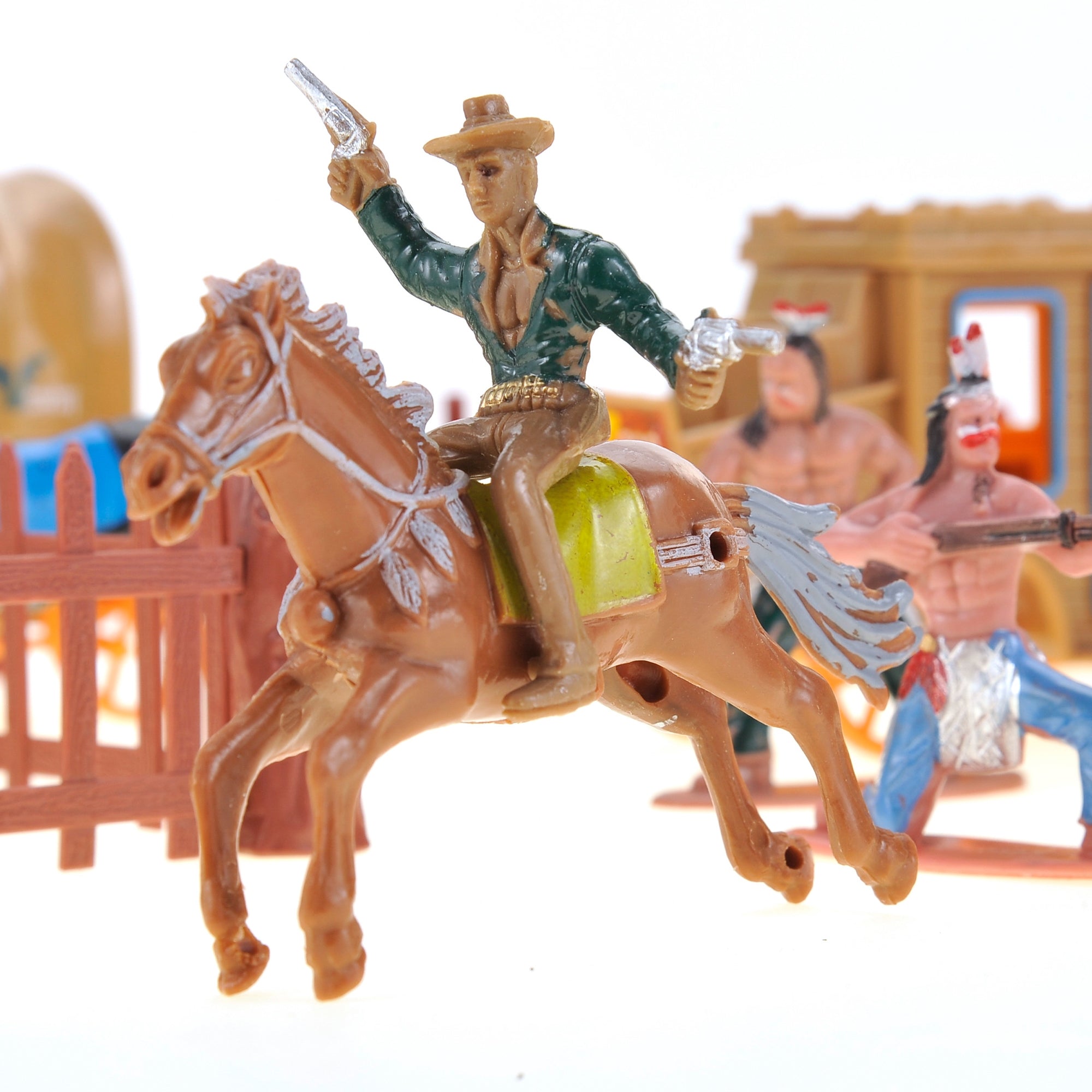 Cowboys & Indians Figures Play Set 55 Pieces