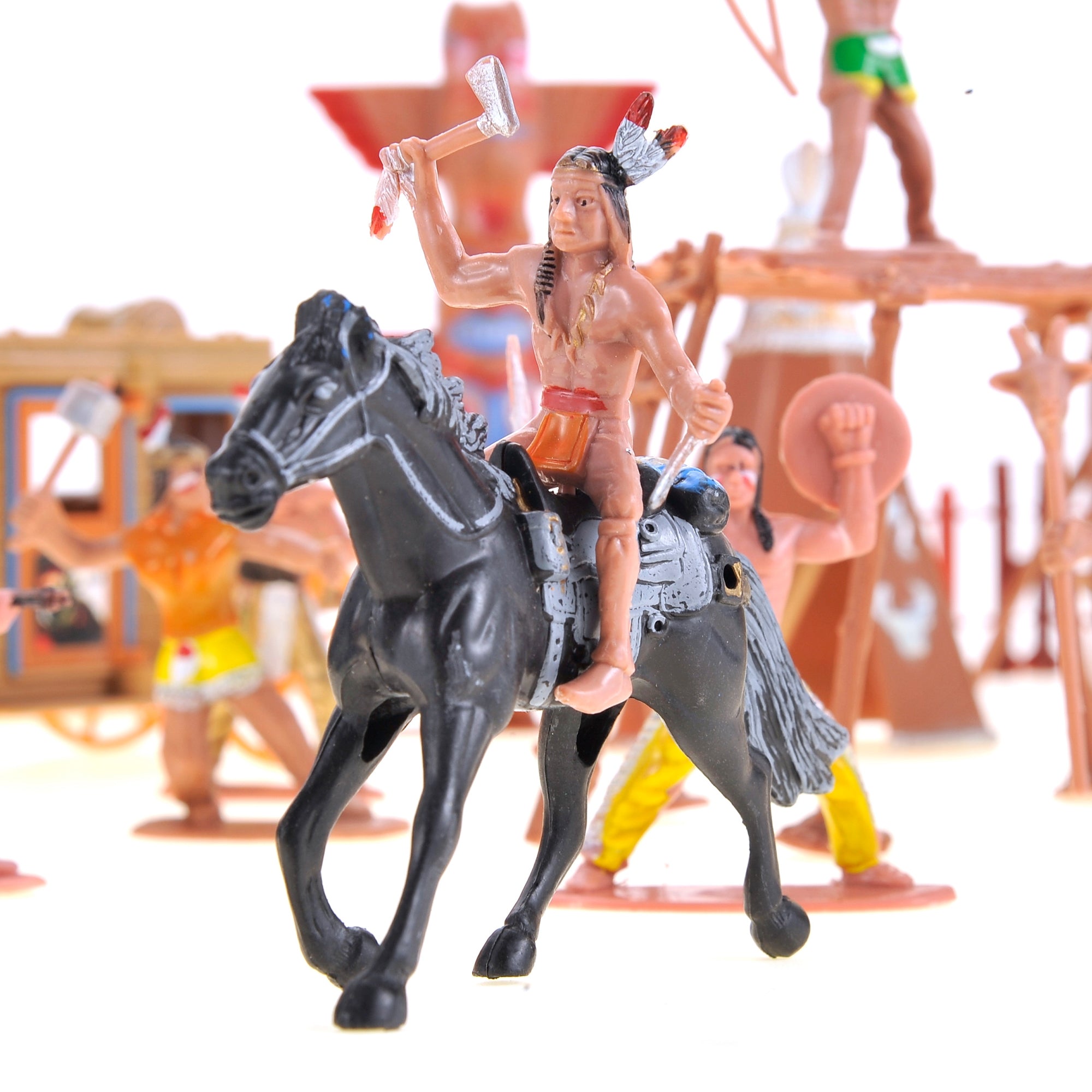 Cowboys & Indians Figures Play Set 55 Pieces