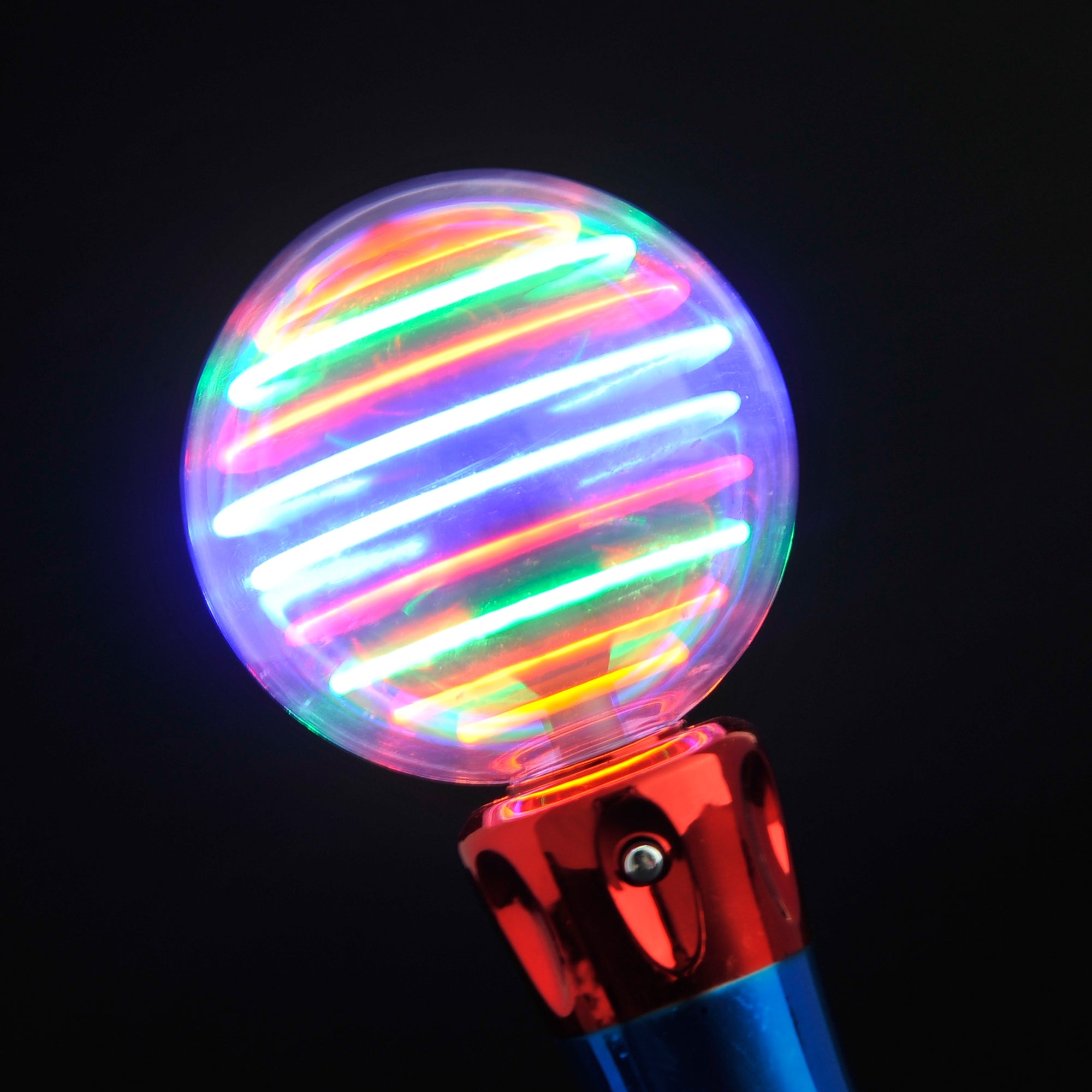 Flashing Spinning LED Magic Ball Toy Wand