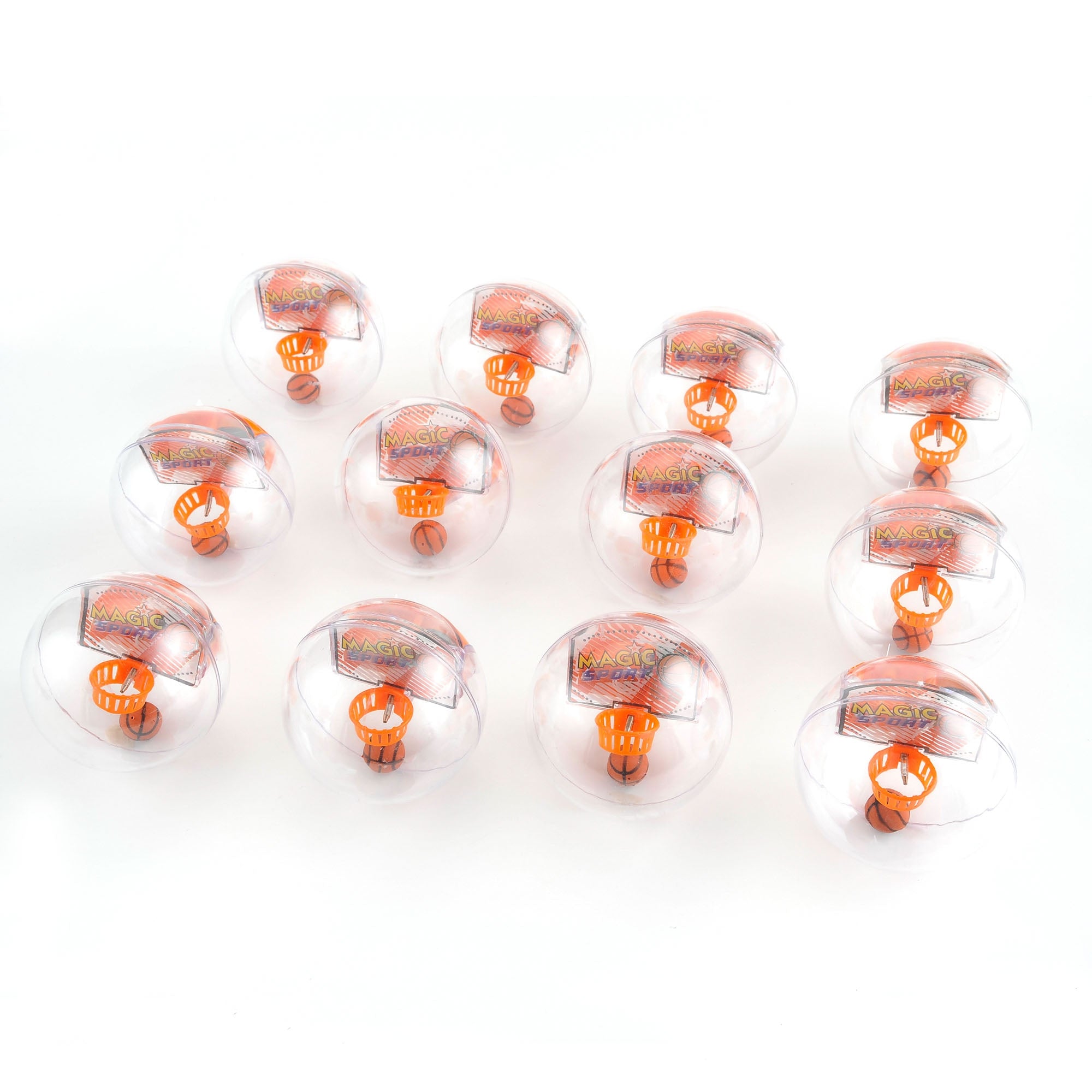 12 Pack Mini Basketball Electronic Handheld Shoot & Score Hoop Game W/ LED Lights & Sounds