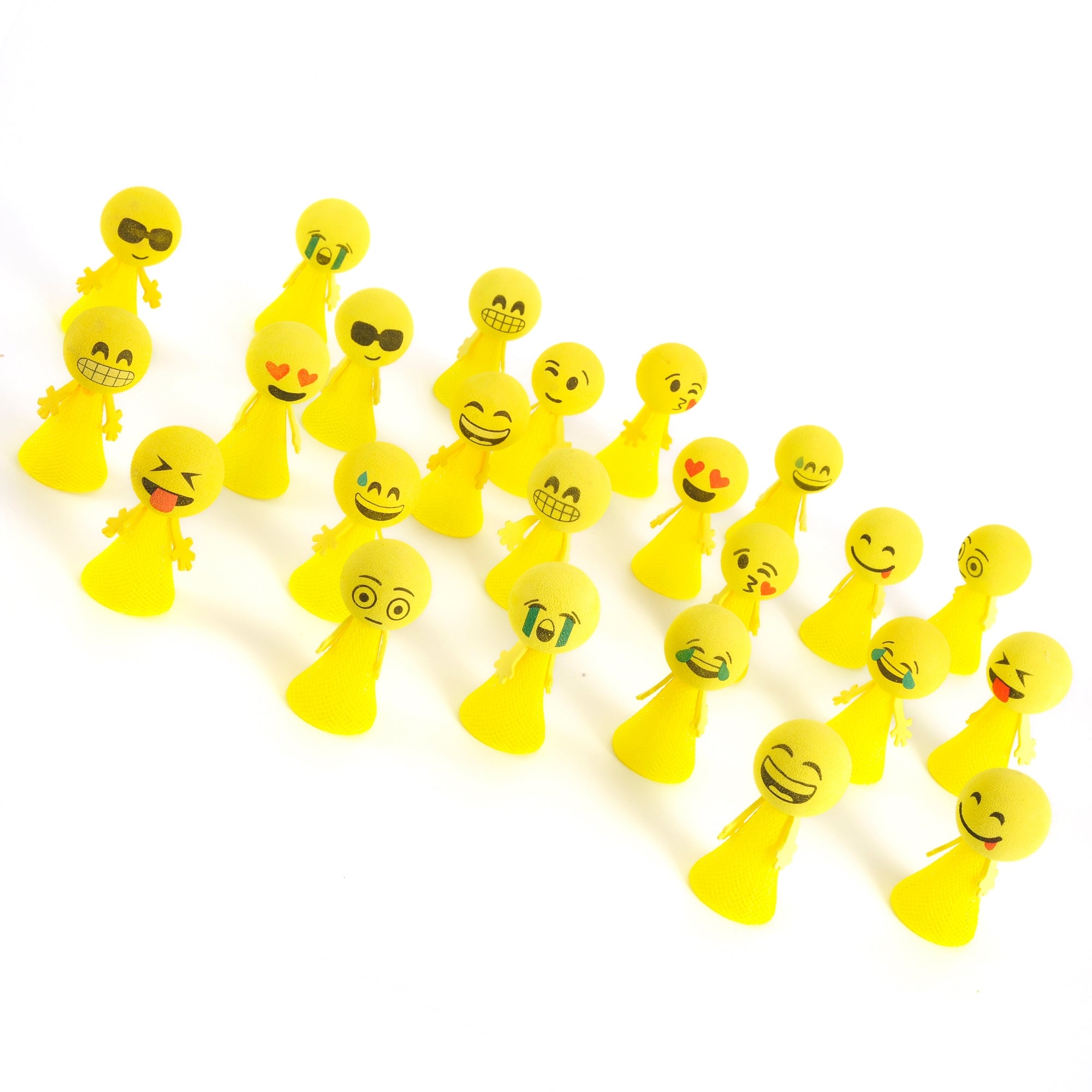 24 Pcs Jumping Emoticon Popper/Launcher LED Light Up