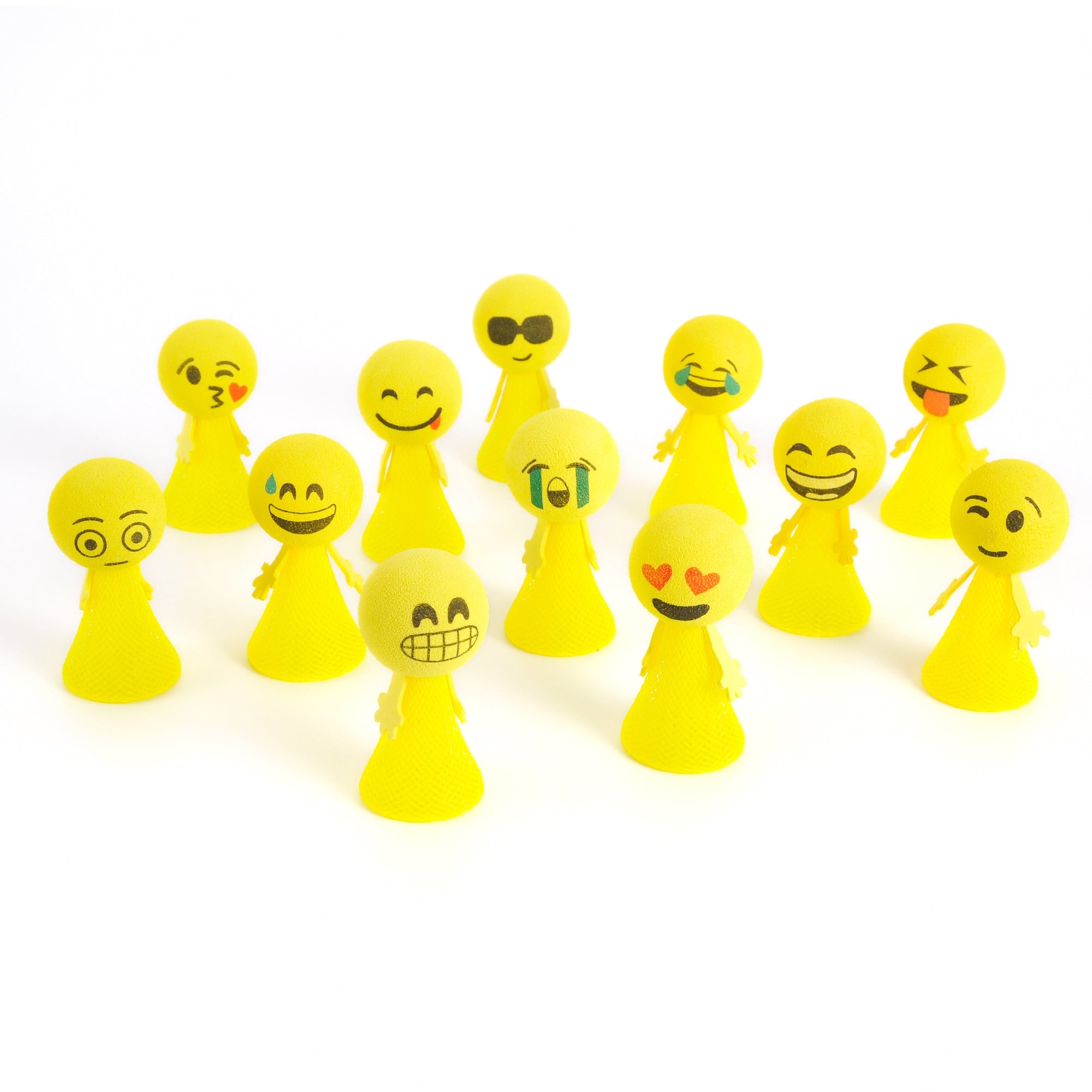 24 Pcs Jumping Emoticon Popper/Launcher LED Light Up