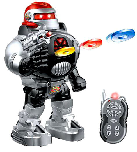 10" RC Robot Fires Discs, Dance and Talk