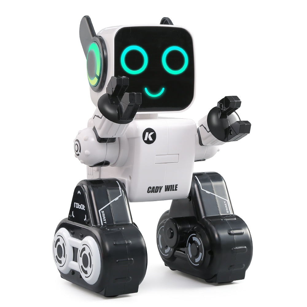 RC Intelligent Interactive Robot w/Build-in Piggy Bank White