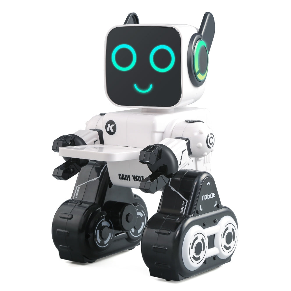 RC Intelligent Interactive Robot w/Build-in Piggy Bank White