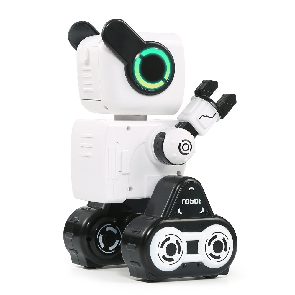 RC Intelligent Interactive Robot w/Build-in Piggy Bank White