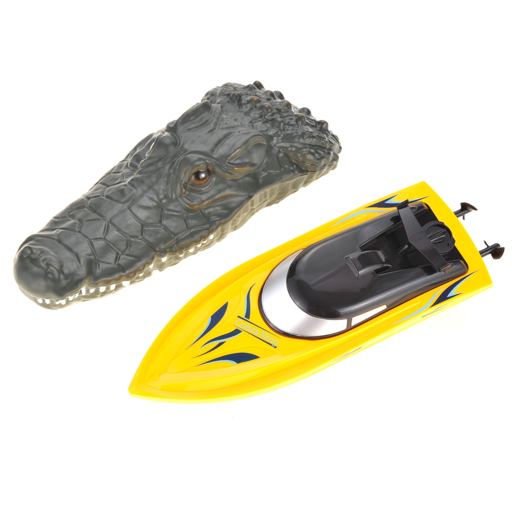 2.4GHz 10" RC Crocodile Boat with Rechargeable Battery