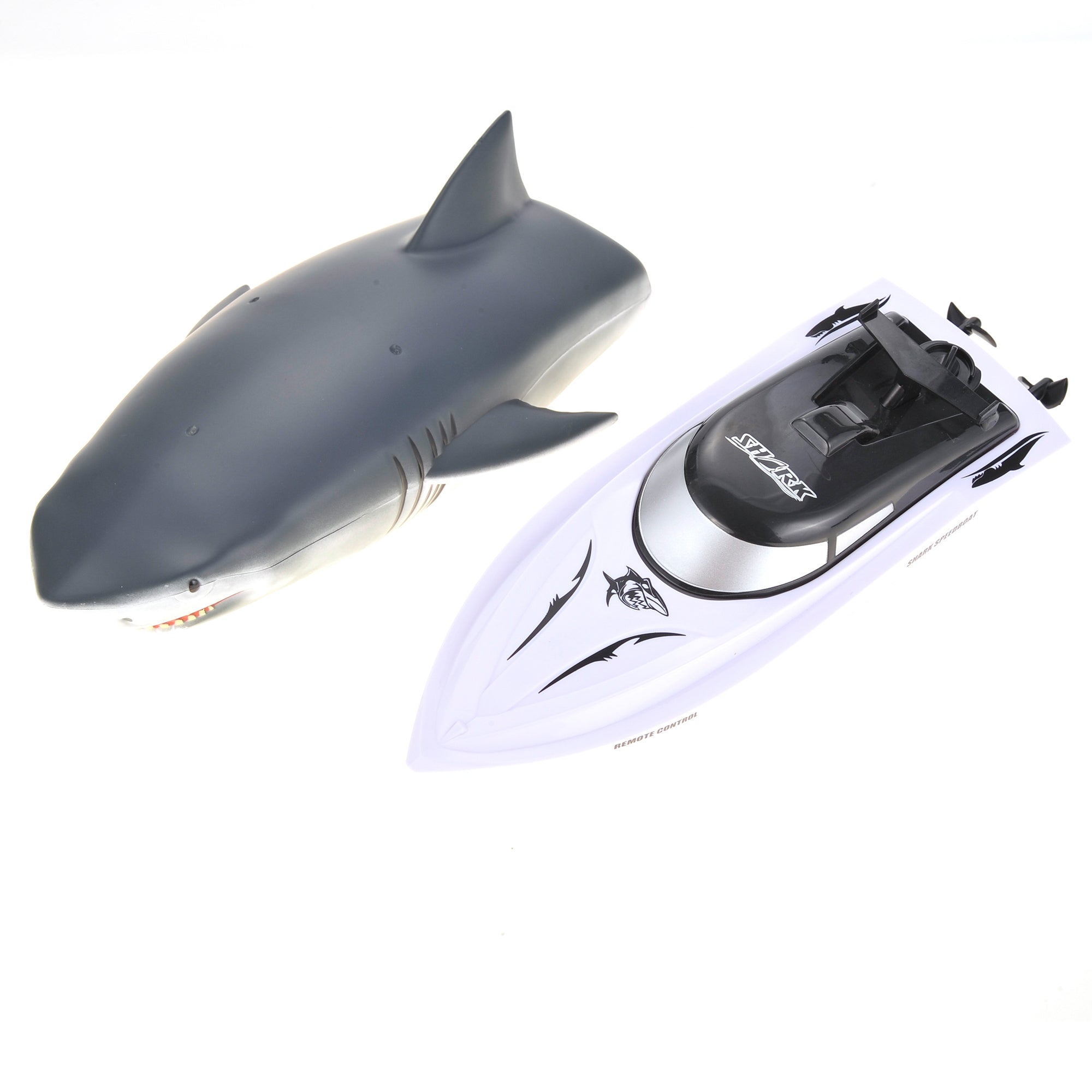 2.4GHz 10" RC Shark Boat with Rechargeable Battery