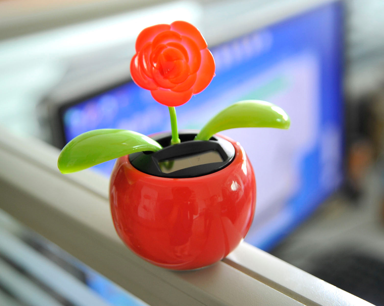 Solar Flower Toy (Red)