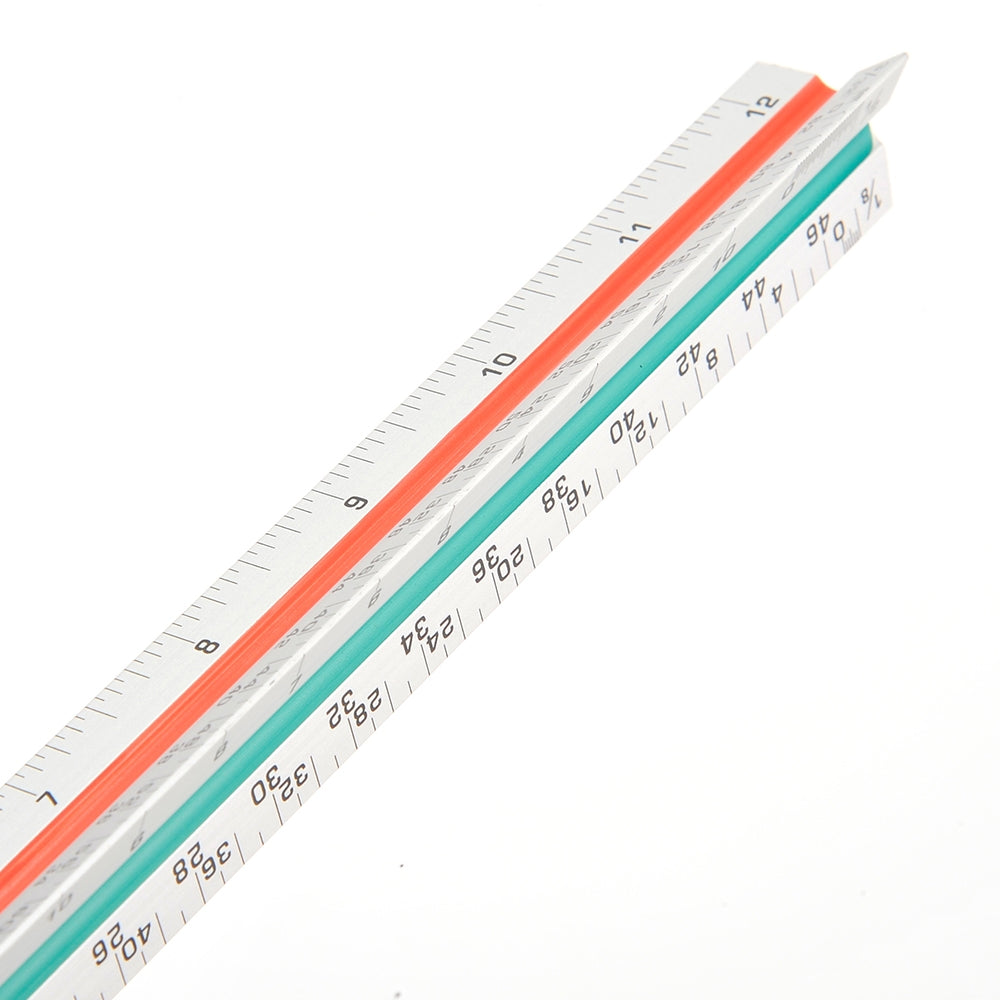 12" Triangular Architect Ruler