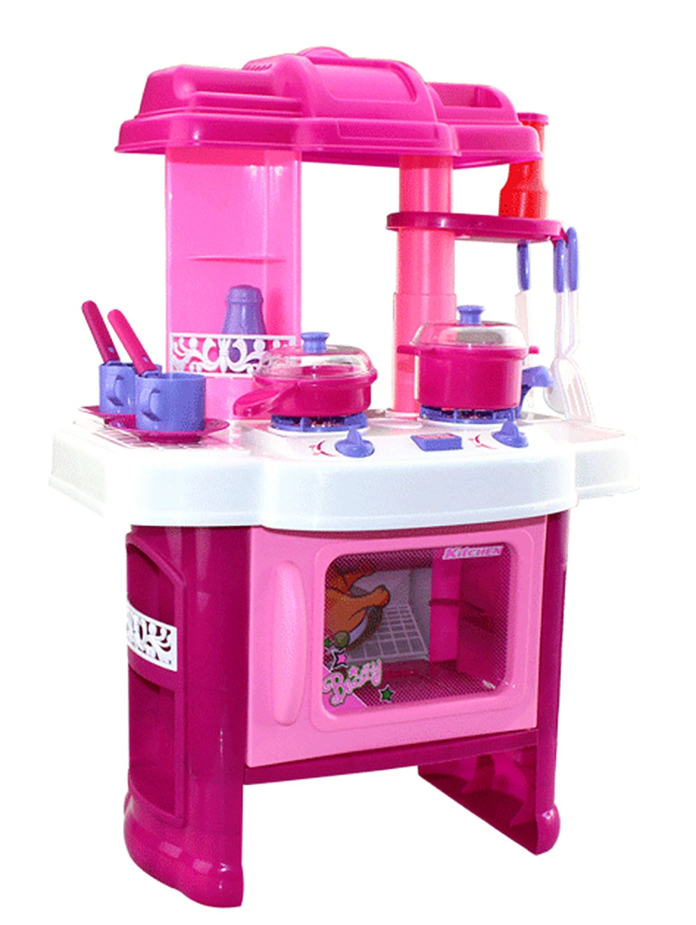 24" Deluxe Beauty Kitchen Appliance Cooking Play Set 24" With Lights & Sound