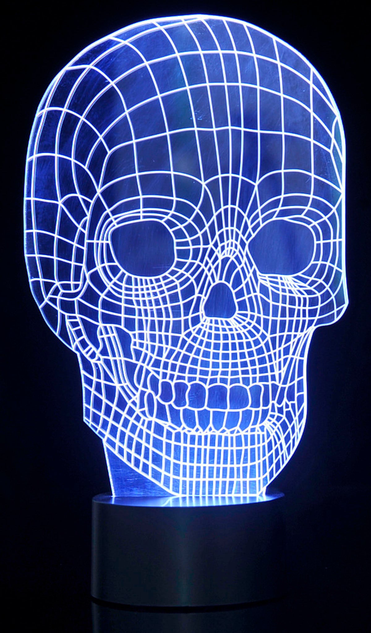 3D Skull Laser Cut Precision LED Lights