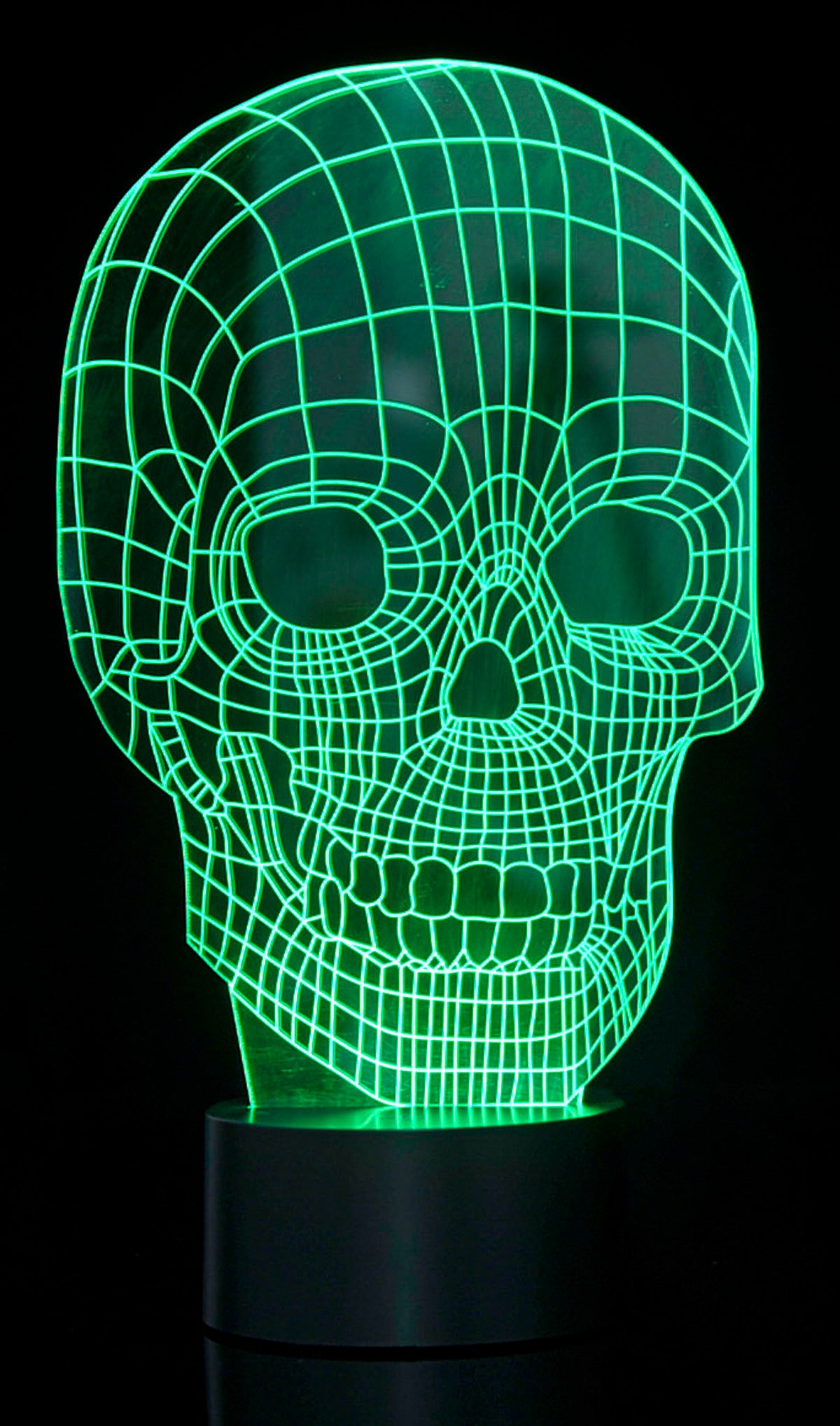 3D Skull Laser Cut Precision LED Lights