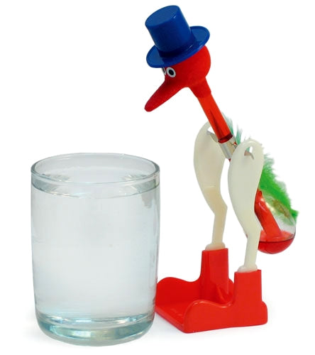 Glass Drinking Bird (Red Liquid)